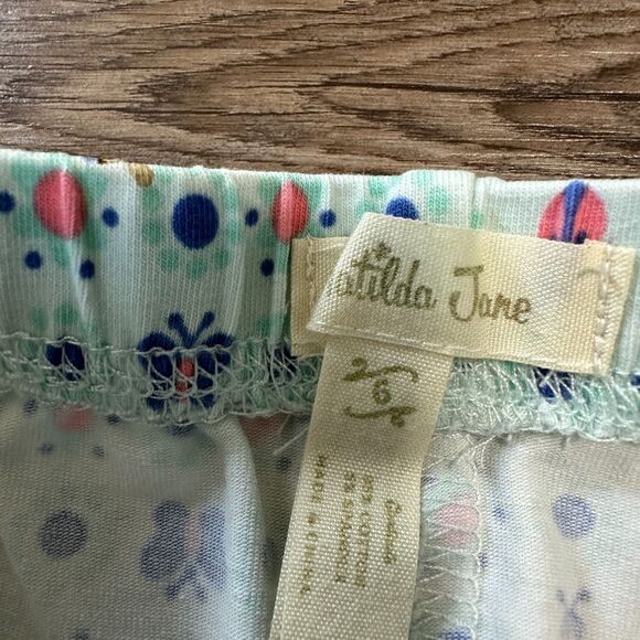 Matilda Jane Girls 6 Patisserie Scrappy Leggings Butterfly Lady Bug Blue Pink - Picture 2 of 3